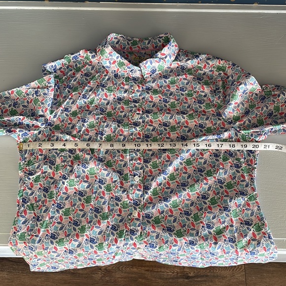 Floral and bird print Boden button down shirt - Picture 5 of 6